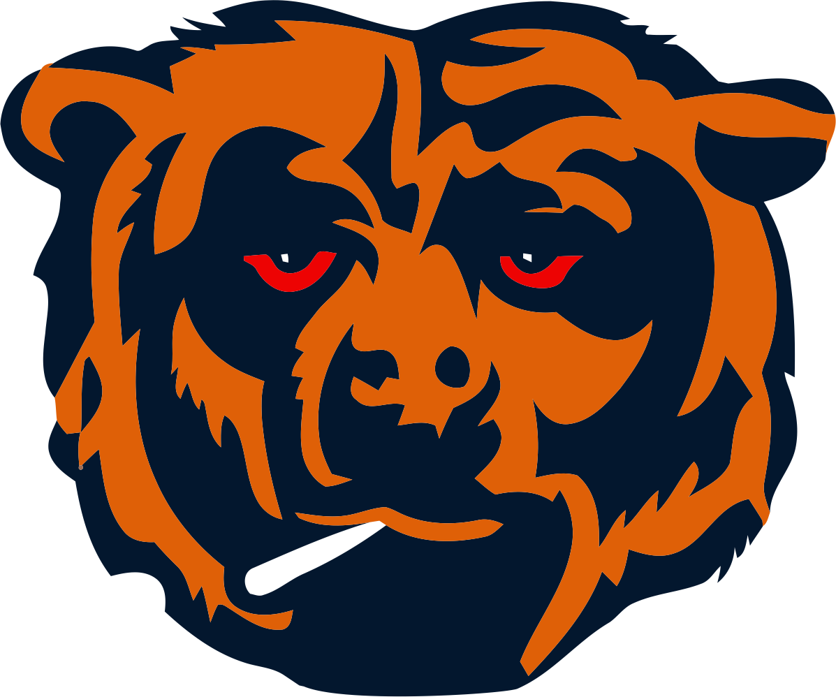 Chicago Bears Smoking Weed Logo fabric transfer